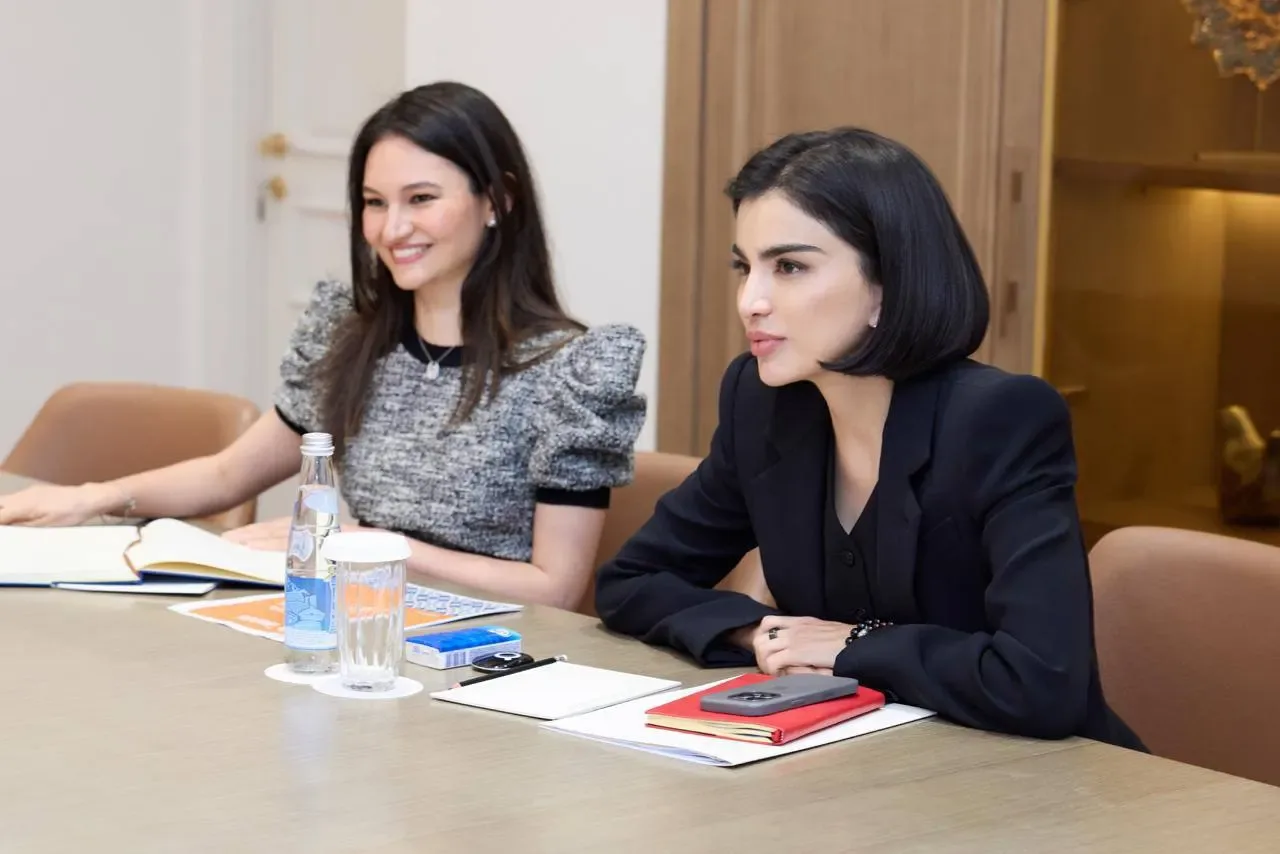 Saida Mirziyoyeva and Wendy Kopp at their meeting